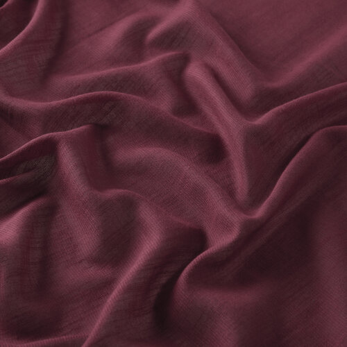 Burgundy Plain Cotton Silk Scarf