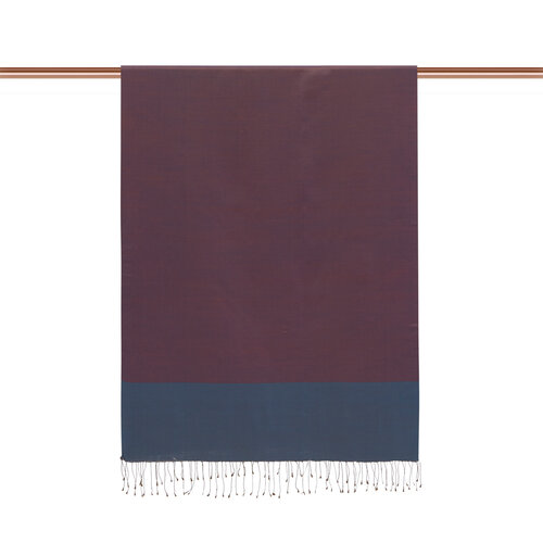 Burgundy Reversible Silk Scarf