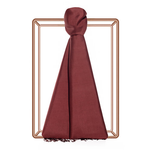 Burgundy Silk Scarf