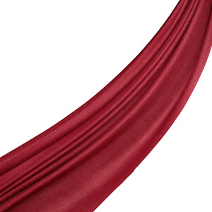 ipekevi - Burgundy Wool Silk Scarf (1)