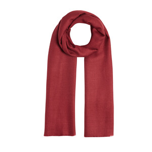 Burgundy Wool Silk Scarf - Thumbnail