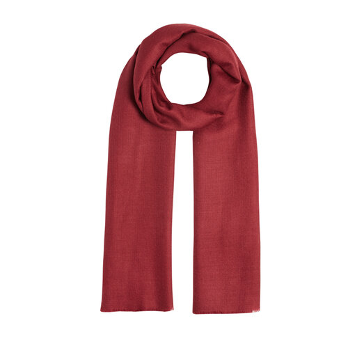 Burgundy Wool Silk Scarf