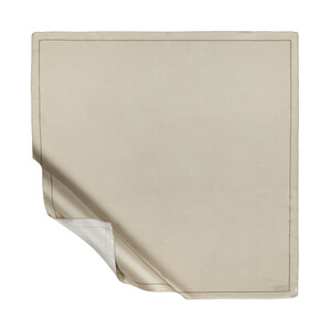 ipekevi - ايشارب حرير تويل لون أخضر مزيّن بالإطار