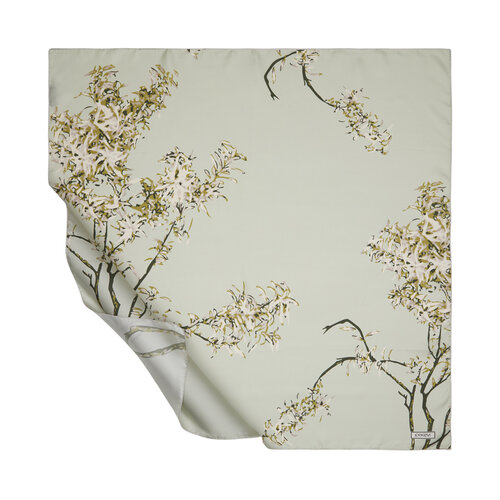 Çağla Yeşli Forsythia Tivil İpek Eşarp