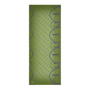 Çam Kokusu Mono Halka Desenli Tensel Şal - Thumbnail