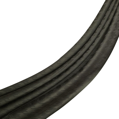 شال قطن وحرير تصميم هندسي لون أخضر شال قطن وحرير تصميم هندسي لون أخضر