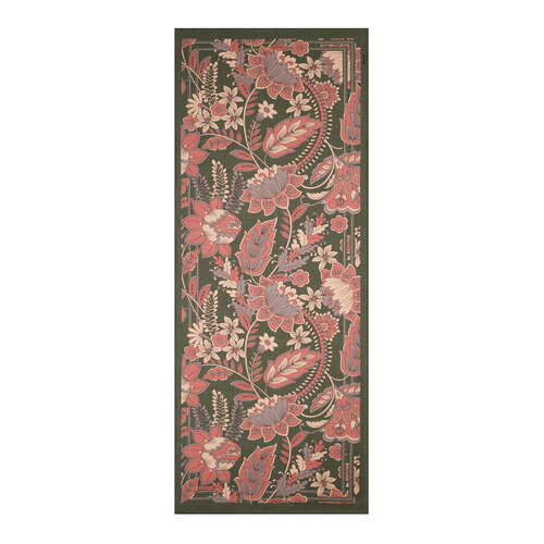 Çam Yeşili Saray Sarmaşığı Desenli Tensel Şal