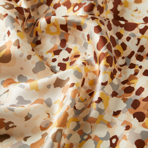 ipekevi - Camel Illusion Twill Silk Scarf (1)