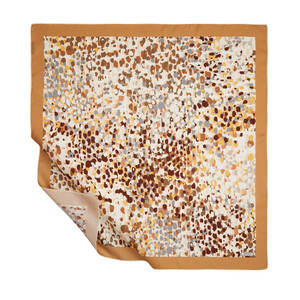 ipekevi - ايشارب حرير تويل تصميم فني لون جملي ipekevi - ايشارب حرير تويل تصميم فني لون جملي