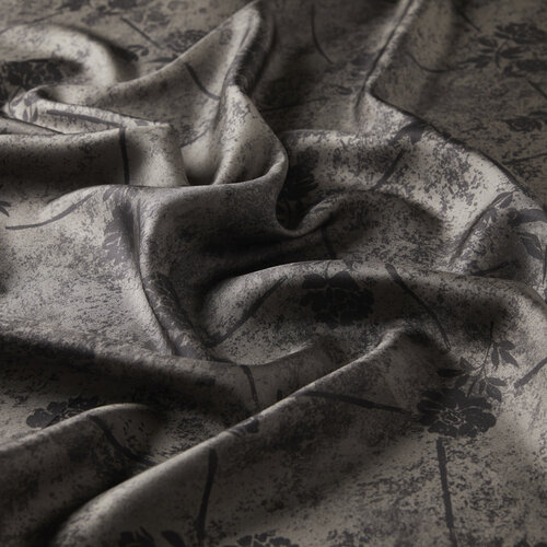 Charchoal Vintage Wall Twill Silk Scarf