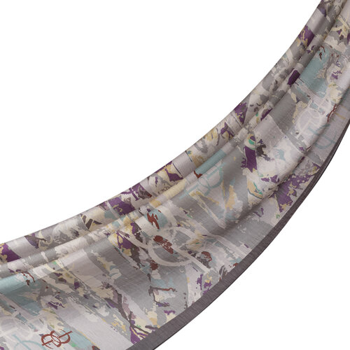 Charcoal Arenya Print Tencel Scarf