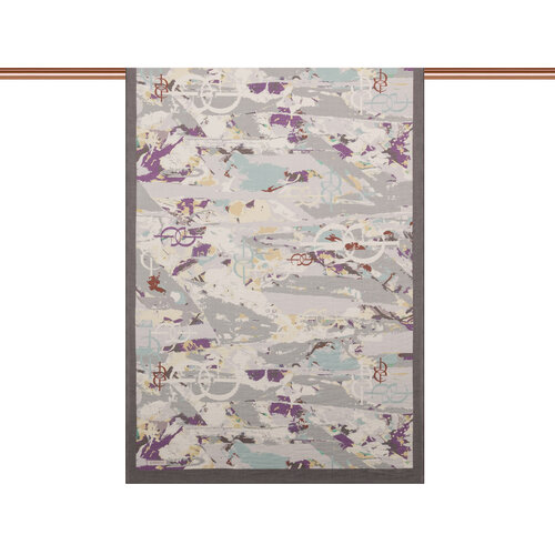 Charcoal Arenya Print Tencel Scarf