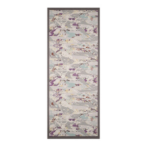 Charcoal Arenya Print Tencel Scarf - Thumbnail