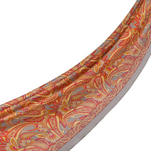Charcoal Armoni Print Tencel Scarf - Thumbnail