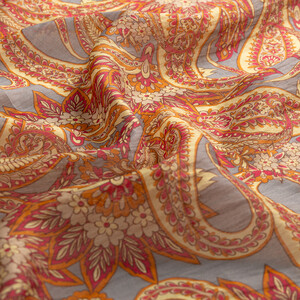 ipekevi - Charcoal Armoni Print Tencel Scarf (1)