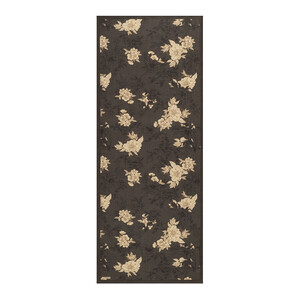 Charcoal Azalea Print Tencel Scarf - Thumbnail