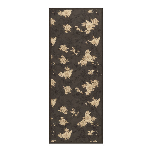 Charcoal Azalea Print Tencel Scarf