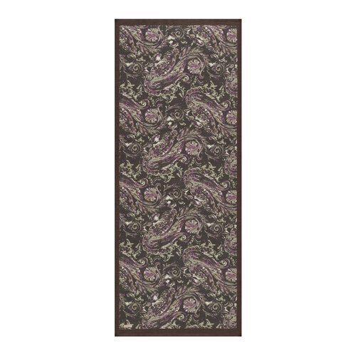 Charcoal Brown Breeze Print Tencel Scarf