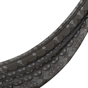 ipekevi - Charcoal Carpet Essence Cotton Scarf