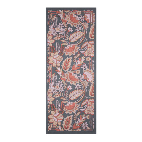 Charcoal Dry Rose Royal Ivy Pattern Tencel Scarf