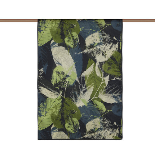 Charcoal Green Defoliation Cotton Rayon Scarf 