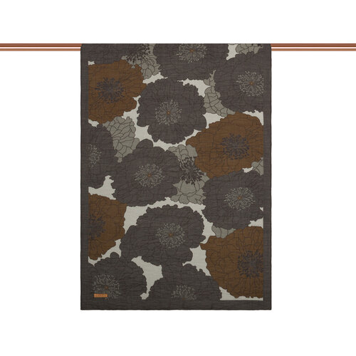 Charcoal Grey Hydrangea Print Tencel Scarf