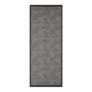 Charcoal Grey Patchwork Paisley Print Tencel Scarf - Thumbnail