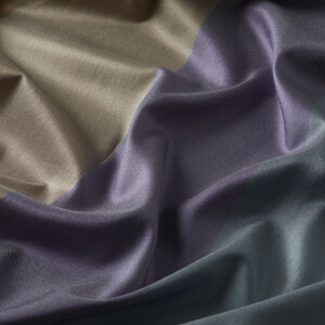 Charcoal Kushak Striped Silk Scarf - Thumbnail