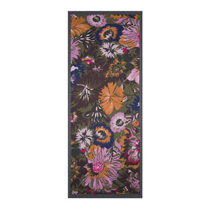 Charcoal Lilac Nihavent Print Tencel Scarf - Thumbnail