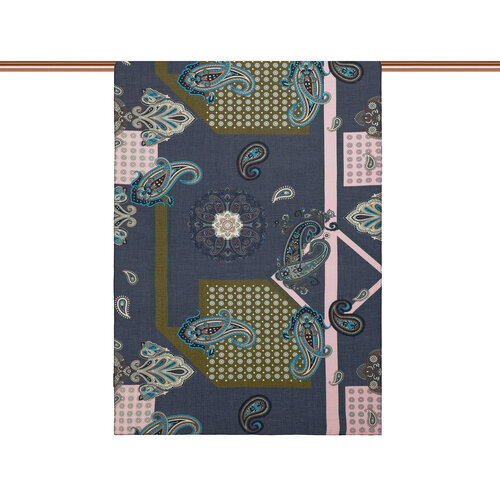 Charcoal Palace Way Print Tencel Scarf