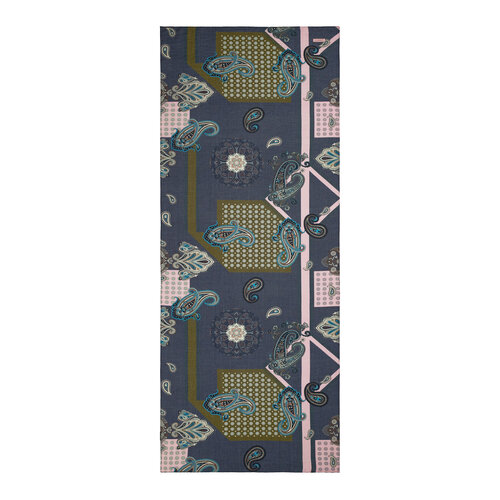 Charcoal Palace Way Print Tencel Scarf