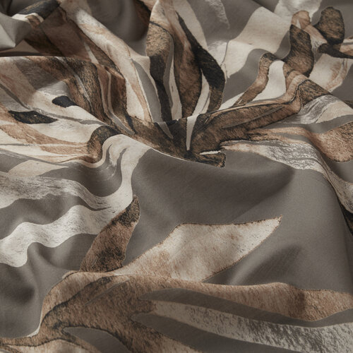 Charcoal Palmaria Cotton Scarf