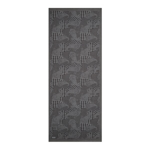 Charcoal Patchwork Paisley Print Tencel Scarf - Thumbnail