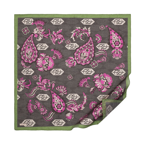 Charcoal Purple Serenad Tencel Scarf