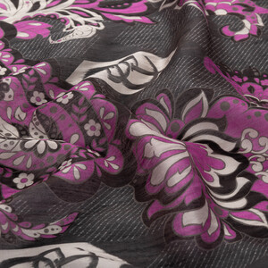 ipekevi - Charcoal Purple Serenad Tencel Scarf (1)
