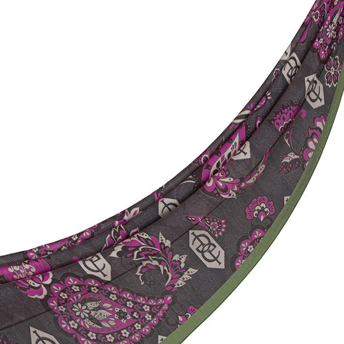 Charcoal Purple Serenad Tencel Scarf