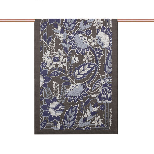 Charcoal Royal Ivy Pattern Tencel Scarf