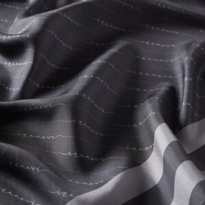 ipekevi - Charcoal Signature Silk Twill Scarf (1)