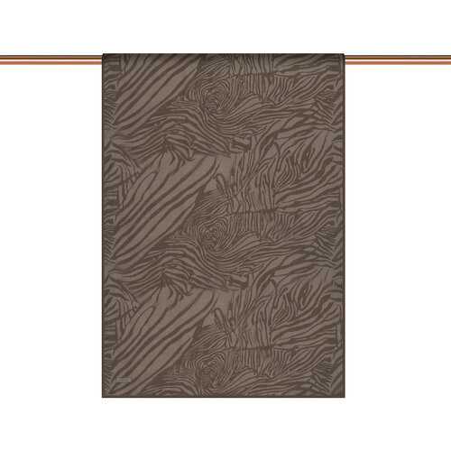 Charcoal Zebra Print Cotton Scarf