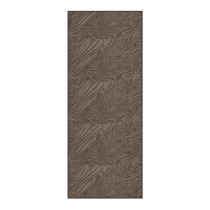 Charcoal Zebra Print Cotton Scarf - Thumbnail