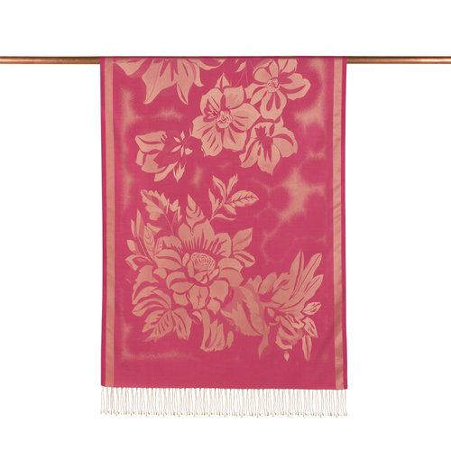 Cherry Blossom Nev Garden Jacquard Silk Scarf