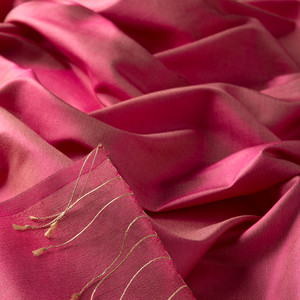 ipekevi - Cherry Blossom Plain Silk Scarf (1)