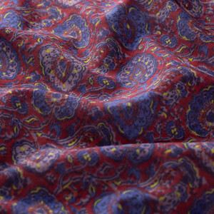 Cherry Emerald Garden Cotton Scarf - Thumbnail