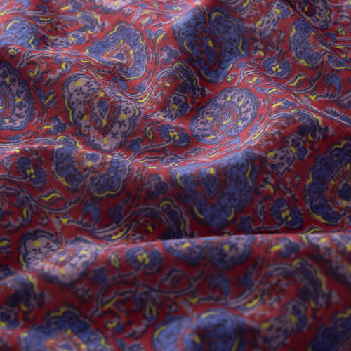 Cherry Emerald Garden Cotton Scarf