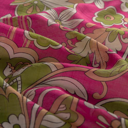 Cherry Green Royal Ivy Pattern Tencel Scarf