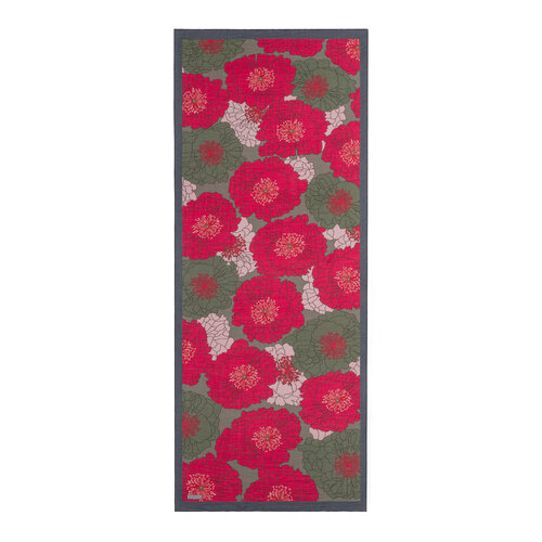 Cherry Grey Hydrangea Print Tencel Scarf