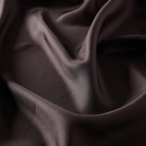 Chestnut Plain Silk Twill Scarf - Thumbnail