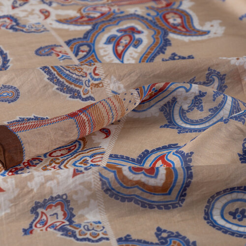 Chickpea Patchwork Patterned Tencel Scarf