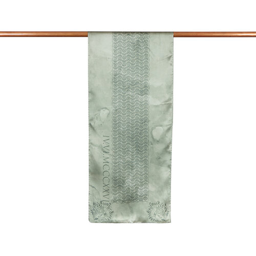 وشاح رقبة حرير ساتان ورق الشجر موديل 07