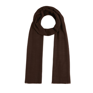 ipekevi - Cinnamon Plain Cotton Silk Scarf (1)